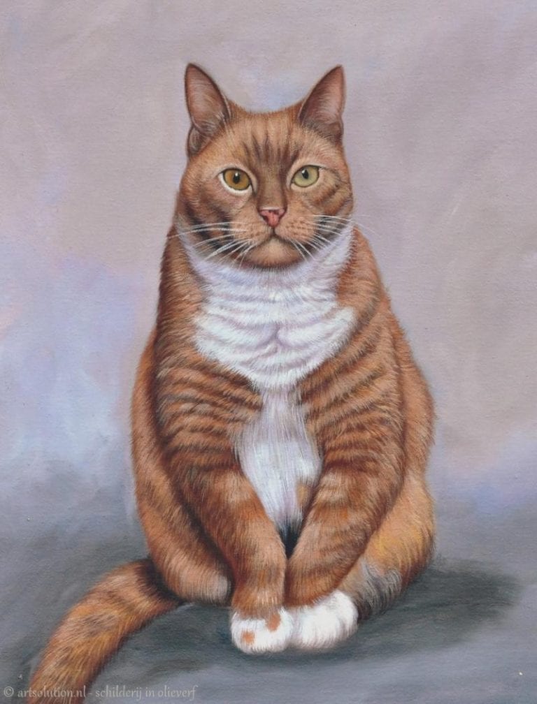 Schilderij kat