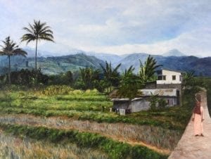 Schilderij Indonesie olieverf